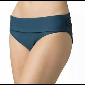 NWT prAna Marta Bikini bottoms rib Atlantic Blue